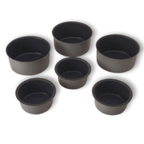 Thumbnail image #1 for Matfer Bourgeat Exopan 332604 Round Ramekin Mold, 3-1/2 in Dia. x 1-3/8 in H, Nonstick-Coated Steel