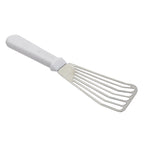 Thumbnail image #1 for TableCraft Products 10944 Fish Turner, 6" x 2-7/8", Stainless Steel with White Plastic Handle Case of 12