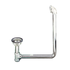 Thumbnail image #1 for Component Hardware Encore E40-4895 Basket Drain with Overflow Assembly, 3-1/2" Sink Opening, 4-1/2" Flange, 18-8 Stainless Steel