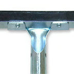 Thumbnail image #1 for ABCO BH-14002 24-Inch Straight Floor Squeegee with Galvanized Steel Frame and Black Rubber Blade