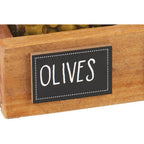 Thumbnail image #1 for Cal-Mil 3057 Chalkboard Stick-On Sign, 3"W x 2"D, Black Write-On Surface, Printed Border, Double-Sided Tape Case of 12
