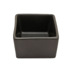 Thumbnail image #1 for Korin Inc SDS-150 Square Ceramic Sauce Cup, 2 oz, Matte Black