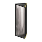 Thumbnail image #1 for Risch Deluxe TE-12V 4.25X14-LEATHERETTE Sewn Leatherette Menu Cover, 4-1/4 x 14 in, 12-View Booklet Case of 24