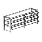 Thumbnail image #1 for Piper Products/Servolift Eastern Reflections R3CDD-36 3-Tier Single-Sided Cafeteria Display, 2 Openings, for 36-Inch Unit