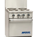 Thumbnail image #3 for Imperial (Middleby) Pro Series IR-4-E 24-Inch Electric Solid-Top Restaurant Range with 4 Round Elements and Space-Saver Oven