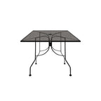 Thumbnail image #1 for Oak Street Diamondback Series OD3030-STD Indoor/Outdoor Square Steel Table, 30" x 30", Punched Mesh Top, Umbrella Hole