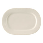Thumbnail image #1 for Tuxton China DuraTux®© BEH-150D Ceramic Rectangular Platter, 15" x 10-3/4" x 1-1/4" H, Wide Rim Case of 6