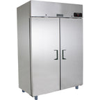 Thumbnail image #1 for QualServ (Middleby) U-Line Commercial UCRE455-SS71A U-Line Corporation (Middleby) 49 Cu. Ft. 2-Section Reach-In Refrigerator, 2 Solid Doors