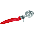 Thumbnail image #1 for Thunder Group SLDS024L Disher, 1-1/3 oz, #24, lever, stainless steel with red plastic handle Case of 36