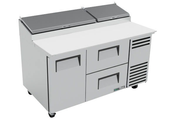 Product image #11 for True 60-Inch Pizza Prep Table with 1 Door, 2 Drawers and Alternate Top