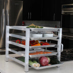 Thumbnail image #1 for JB Prince BA161 Collapsible Speed Rack, 18"W x 15"D x 15.5"H, collapsible construction, capacity for 6 trays, CounterCool, made in Vietnam