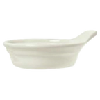 Thumbnail image #1 for Libbey Casablanca 950027720 6 oz China Casserole Dish, 6-1/4" x 5", One Side Handle