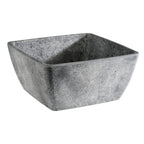 Thumbnail image #1 for Libbey APS Germany - Element APS 84830 Square Melamine Bowl, 50-3/4 oz., 7-1/2"W x 3-5/8"H, Patterned Concrete
