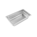 Thumbnail image #1 for CAC China STPQ-22-2 1/4 Size Solid Stainless Steel Hotel Pan, 2-1/2" Deep, 22 Gauge Case of 72