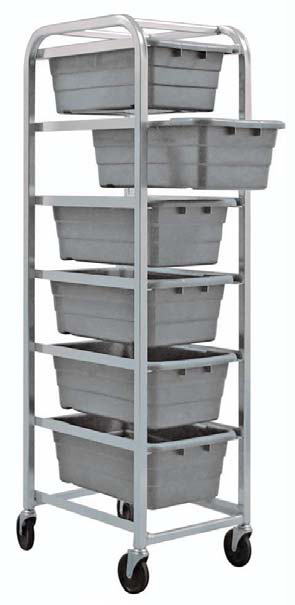 Product image #1 for Quantum Mobile Aluminum End-Loading Tub Rack for 6 TUB2516-8BL Tubs