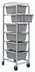 Thumbnail image #1 for Quantum Mobile Aluminum End-Loading Tub Rack for 6 TUB2516-8BL Tubs