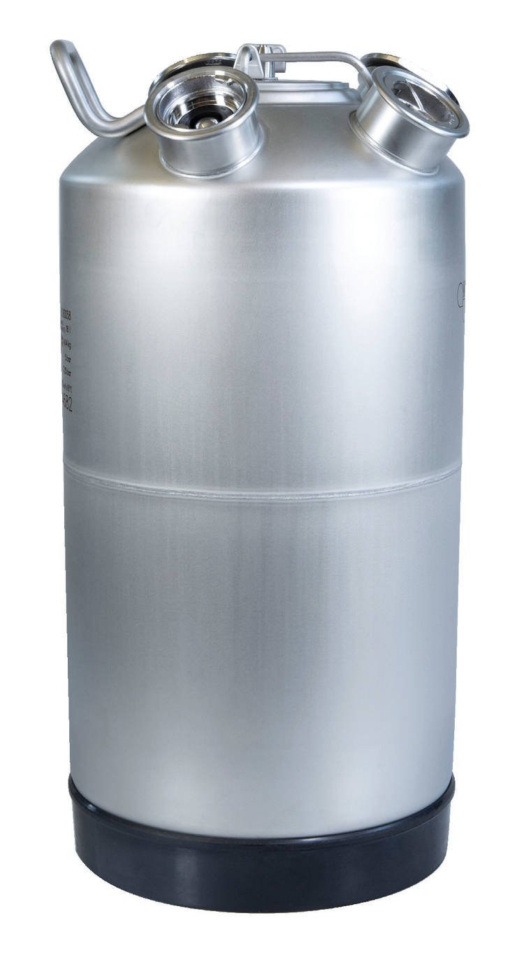 Product image #3 for Micro Matic USA Custom Stainless Steel Fryer Cleaning Can, 18 Liter, 4 Heads with 4 Valves Installed