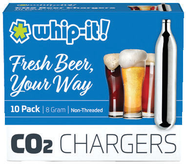 Product image #6 for Whip-It! CO2 Beer Chargers, 8 Gram, Non-Threaded, 10-Pack