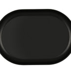 Thumbnail image #2 for Cal-Mil 24005-139-13 Standard Melamine Platter, Black, 13"W x 9"D x 1.125"H Case of 6