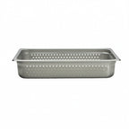 Thumbnail image #1 for Libertyware 9004P Perforated Full-Size Steam Table Pan, 4" Deep, 23 Gauge 18/8 Stainless Steel Case of 12
