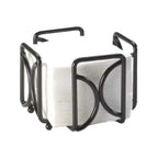 Thumbnail image #1 for Cal-Mil Iron Collection 1243 Square Iron Bar Napkin Holder, Black, 5-1/2"W x 5-1/2"D x 4-1/2"H Case of 6