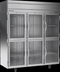 Thumbnail image #5 for Beverage-Air Horizon Series Three-Section Half-Glass Door Reach-In Refrigerator, Top-Mounted Self-Contained, Stainless Steel, 71.52 Cu. Ft.