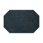 Thumbnail image #1 for Risch Rattan TABLEMATOCT-RATTAN 17X11 Octagon Rattan Basket-Weave Table Mat, 17 x 11 in, Black Non-Skid Backing Case of 25