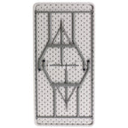 Thumbnail image #2 for Flash Furniture RB-3060-GG Rectangular Folding Table, 60"W x 30"D x 29"H, Granite White Molded Plastic Top
