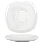 Thumbnail image #1 for International Tableware Slope SP-2 Porcelain Square Saucer, 6-1/4-inch Case of 3 Dozen