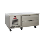 Thumbnail image #1 for Utility Refrigerator LHR-36T-2D-EM Low-Height Refrigerated Equipment Base, 54"W, 27-7/8"H, 2 Drawers, Stainless Steel, Self-Contained 1/4 HP