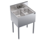 Thumbnail image #5 for Krowne Royal Series Two-Compartment Underbar Sink Unit with Splash-Mount Faucet, 24 x 19 Inches