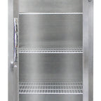 Thumbnail image #1 for Continental Refrigerator Designer Line DL1W-PT-GD-SD Pizza Holding Cabinet, Pass-Through, One-Section, Glass Front, Stainless Steel Rear Door