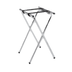 Thumbnail image #1 for Thunder Group SLTS002 Folding Double-Bar Tray Stand with 2 Nylon Straps, Chrome-Plated Metal Tubing Case of 6