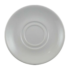 Thumbnail image #1 for Vertex China Radiance RA-2 6" Round Porcelain Saucer, Double Well, Rolled Edge, Bright White Case of 3 Dozen