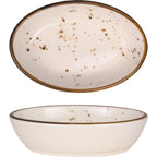 Thumbnail image #1 for International Tableware Splash™ SH-OB-5-CR 6 oz Oval Stoneware Oven Baker, Crème, 5-1/2" x 3-3/4" x 2-1/2" Case of 3 Dozen