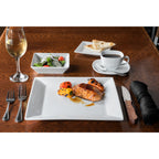 Thumbnail image #2 for International Tableware Slope SP-13 Rectangular Porcelain Platter, 11-1/2" x 6-1/2" 1 Dozen