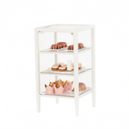 Thumbnail image #1 for Cal-Mil Juno 22023-14-15 Rectangular Display Case, White Powder-Coated Metal, 14"W x 14"D x 26"H