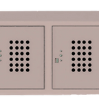 Thumbnail image #1 for SPG International Kelmax 4K0068 Single-Tier Locker, 48"W x 15"D x 12"H, 4 Horizontal Doors, Padlock Hasp Latch