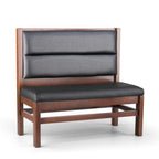 Thumbnail image #1 for JustChair Manufacturing JBS-WT-UHC-42-GR2 Single Custom Booth, 42"H, Wood Frame, Channel-Upholstered Back, Padded Seat