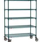 Thumbnail image #1 for Metro Super Erecta SA-2454K3-68-M5 Super Adjustable Super Erecta® Mobile Wire Shelving Unit, 54"W x 24"D x 68"H, 600900 lb. capacity per unit, 1"