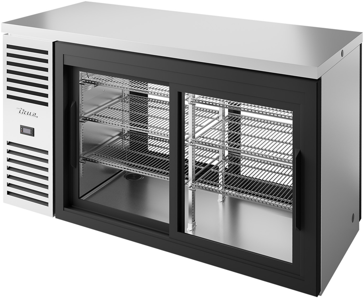 Product image #5 for True Premier Bar Pass-Thru Two-Section Refrigerated Back Bar Cooler, 60 In Wide, 4 Sliding Glass Doors