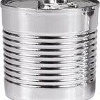 Thumbnail image #1 for JB Prince Solia RB123 7 Silver Plastic Disposable Bowl with Lid, 7.4 oz