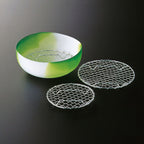 Thumbnail image #2 for Korin Inc TK-305-10-9 Round Stainless Steel Footed Net, 3-1/2" Diameter x 1/2"H, Dishwasher Safe