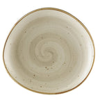 Thumbnail image #1 for CAC China Tucson TUS-8-BGE Porcelain Plate, 8-1/4", Irregular Round, Reactive Glaze, Desert Beige Case of 3 Dozen