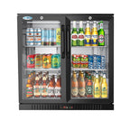 Thumbnail image #5 for Koolmore BC-2DSW-BK 35-Inch Two-Door Back Bar Refrigerator, 7.4 Cu. Ft., Black, Glass Swing Doors