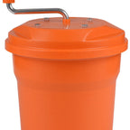 Thumbnail image #1 for JB Prince Dynamic U750 Manual Salad Dryer, 2-1/2 Gallon, Plastic, with Outer Bucket, Interior Basket and Drain