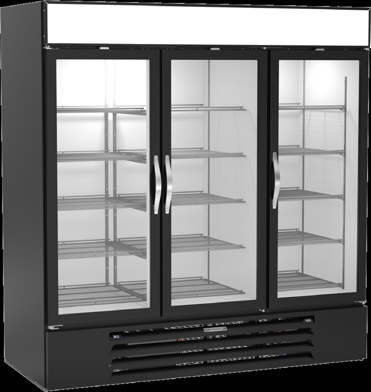 Product image #6 for Beverage-Air MarketMax Dual-Temp 3-Section Reach-In Glass Door Refrigerator/Freezer Merchandiser
