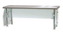 Thumbnail image #4 for Advance Tabco Sleek Shield Single-Sided Food Shield with Stainless Steel Top Shelf, 48W x 12D x 18H