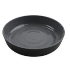Thumbnail image #1 for G.E.T. Roca Glazed RB-9-GRS/BKM Low Street Bowl, 42 oz, 9 in, Round Melamine, Gray Gloss/Black Matte 1 Dozen