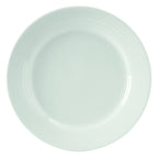 Thumbnail image #1 for Tuxton China Pacifica FPA-104 Porcelain Round Plate, 10-1/2", Embossed Rim 1 Dozen